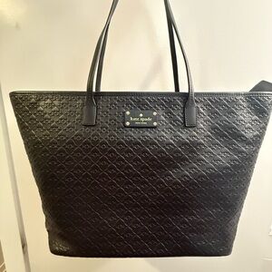 Kate Spade Black Leather Tote